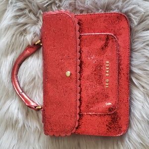 Ted Baker Ruby Red Glitter Bag